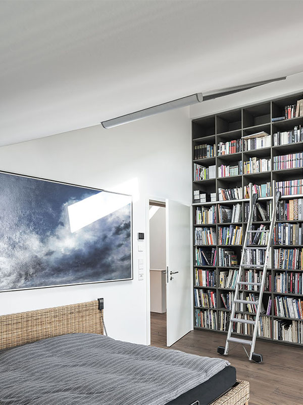 Kinderzimmer mit Bibliothek